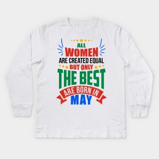 MAY Birthday Special - WOMEN Kids Long Sleeve T-Shirt